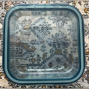 Bormioli Rocco 7” x 7” Square Leak-proof Glass Container with Lid